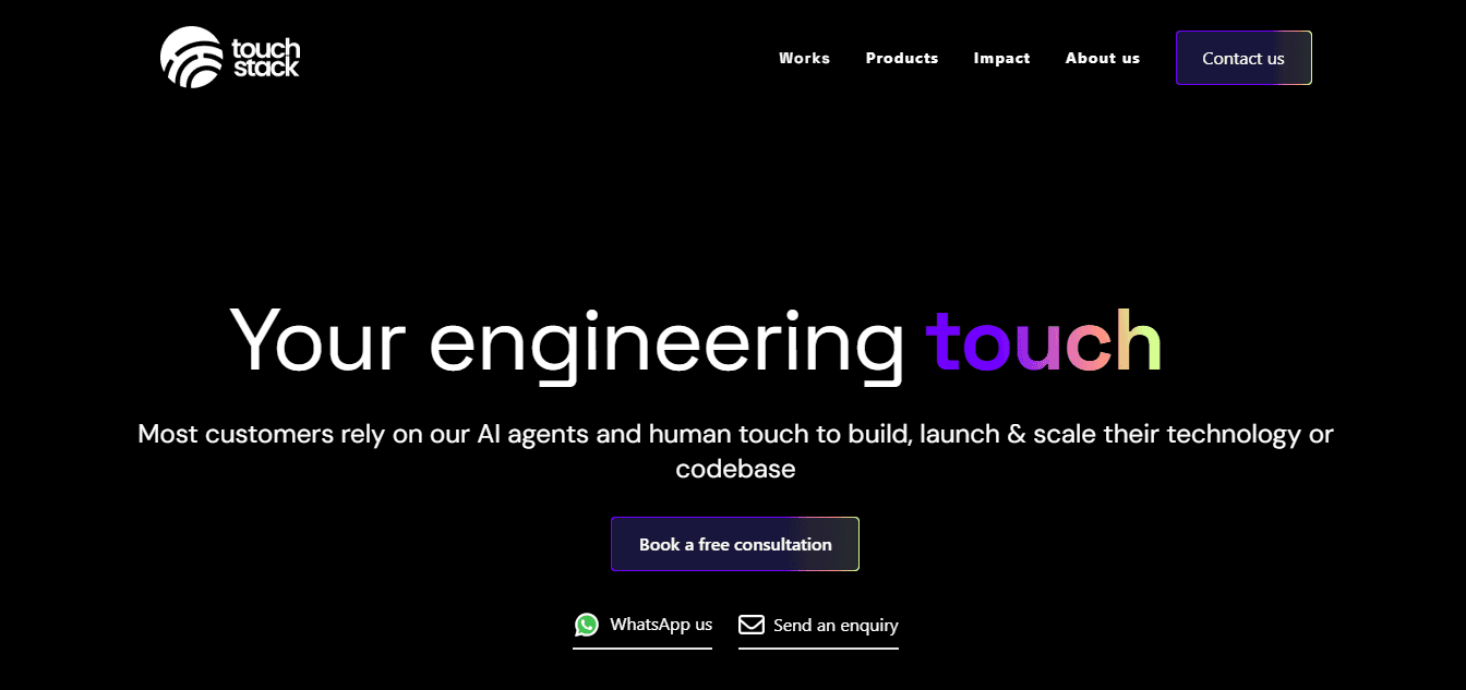 Touch Stack Website